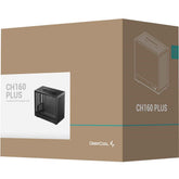 Deepcool Ch160 Plus Micro Atx Computer Case, Up To 240mm Radiator & 4x Fan Support, Abs + Spcc + Tempered Glass Materials, Black